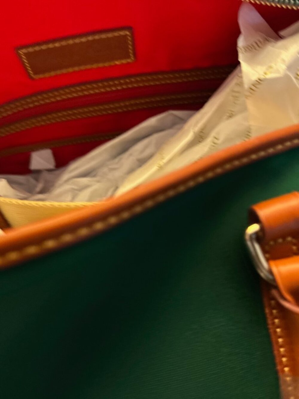 Dooney & Bourke Gym Travel Duffel Bag in Hunter Green, NEW WITH TAGS - Picture 6 of 10